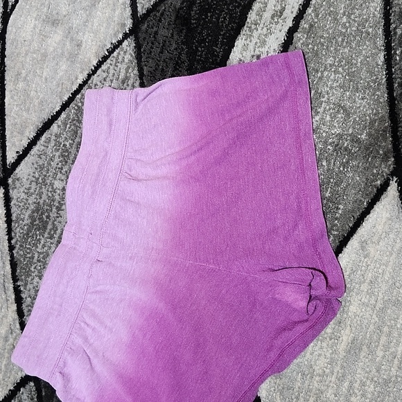 NIKE SWOOSH ATHLETIC PURPLE OMBRE ELASTIC DRAWSTRING SHORTS - Picture 10 of 12
